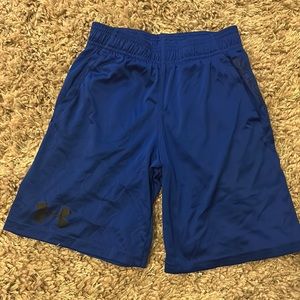 Under armour athletic shorts.  Youth small